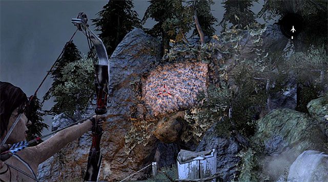 Skreć w prawo, docierając po kilku chwilach do krawędzi skalnej półki - Powróć do obozu rozbitków na plaży | 22 - Zaginiony | Solucja Tomb Raider - Tomb Raider - poradnik do gry