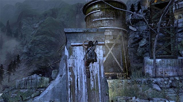 Czas na nową porcję wspinaczki - Wejdź do ośrodka badawczego | 23 - Łowca burz | Solucja Tomb Raider - Tomb Raider - poradnik do gry