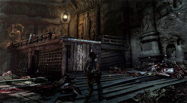 Podejdź do zamkniętych drzwi i otwórz je z pomocą czekana - Uratuj Sam porwaną przez Mathiasa (1) | 24 - Powrót | Solucja Tomb Raider - Tomb Raider - poradnik do gry