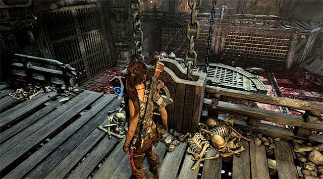 Powróć do miejsca startu, czyli do wejścia do badanej sali - Uratuj Sam porwaną przez Mathiasa (1) | 24 - Powrót | Solucja Tomb Raider - Tomb Raider - poradnik do gry