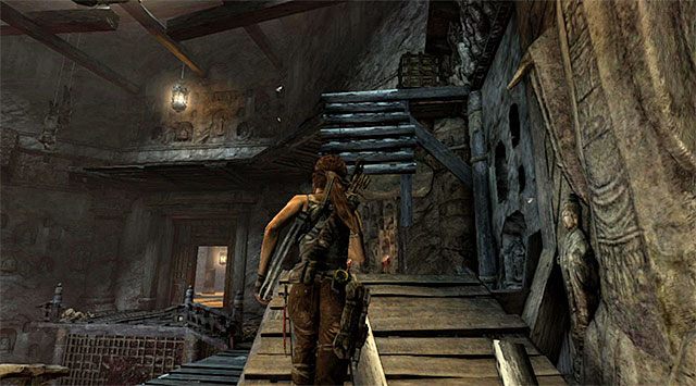 Pozostań przy lewym mechaniźmie i obróć się w prawo - Uratuj Sam porwaną przez Mathiasa (1) | 24 - Powrót | Solucja Tomb Raider - Tomb Raider - poradnik do gry