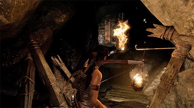 Zapal pochodnię i przystąp do przemierzania liniowych korytarzy - Opcjonalne grobowce - Summit Forest (las na szczycie) | Opcjonalne grobowce - Shantytown i Summit Forest - Tomb Raider - poradnik do gry