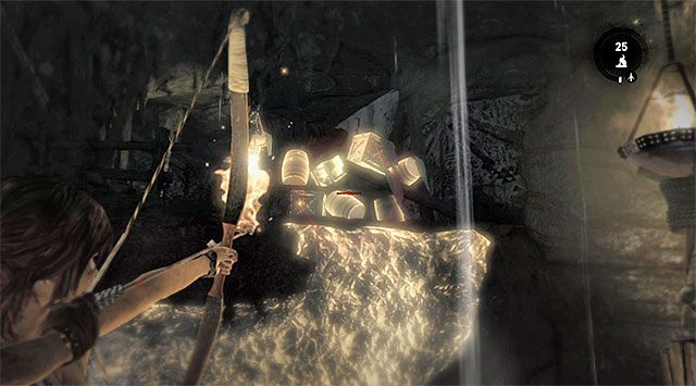 Ustaw się przed nową barykadą - Opcjonalne grobowce - Summit Forest (las na szczycie) | Opcjonalne grobowce - Shantytown i Summit Forest - Tomb Raider - poradnik do gry