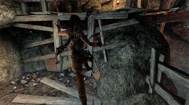 Puść mechanizm i szybko skieruj się w lewo, wdrapując się na wyżej położoną półkę - Świątynia kapłanek | Opcjonalne grobowce - Shipwreck Beach | Solucja Tomb Raider - Tomb Raider - poradnik do gry