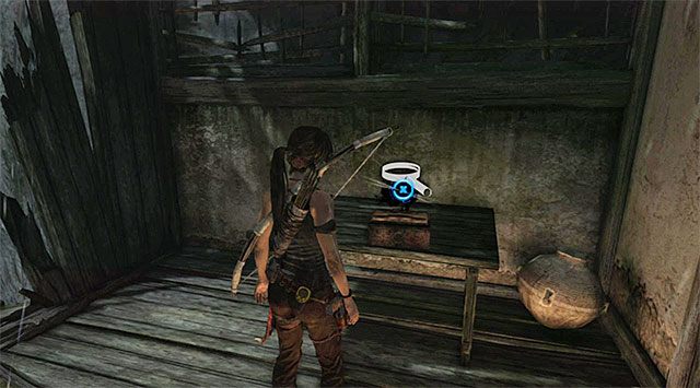 Po dotarciu na piętro zbadaj wszystkie pomieszczenia - Relikty | Sekrety - Mountain Village (Wioska w górach) | Sekrety Tomb Raider - Tomb Raider - poradnik do gry