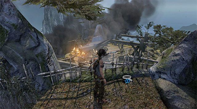 Zbadaj dokładnie obszar, do którego po chwili dotrzesz - Geoskrzynki (08 - 15) | Sekrety - Mountain Village (Wioska w górach) - Tomb Raider - poradnik do gry