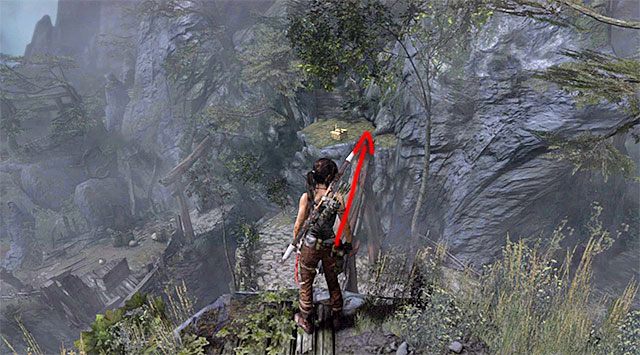 Skorzystaj oczywiście z mostu liniowego i wybierz ścieżkę prowadzącą na pobliskie wzgórze - Oświecenie (06 - 10) | Sekrety - Mountain Village (Wioska w górach) - Tomb Raider - poradnik do gry