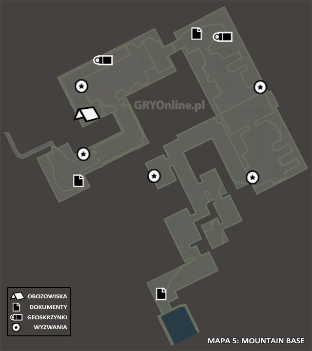 Mapa 5: Mountain Base (Baza w górach) - Mapa | Sekrety - Mountain Base (Baza w górach) | Sekrety Tomb Raider - Tomb Raider - poradnik do gry