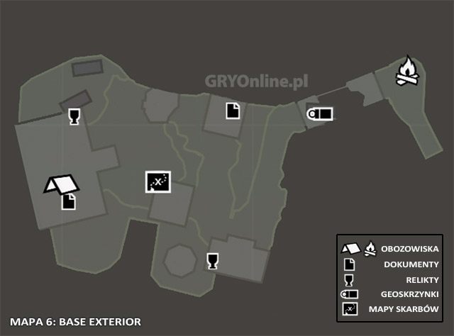 Mapa 6: Base Exterior (Okolice bazy) - Mapa | Sekrety - Base Exterior (Okolice bazy) | Sekrety Tomb Raider - Tomb Raider - poradnik do gry