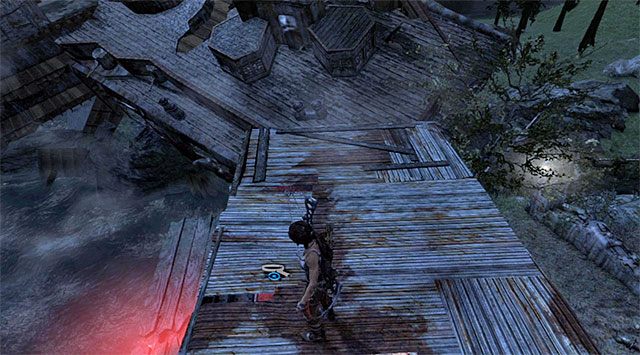 Po dotarciu na samą górę rozejrzyj się za pojemnikiem (nagroda: 5 punktów doświadczenia) - Geoskrzynki (08 - 15) | Sekrety - Shipwreck Beach (Plaża wraków) | Tomb Raider - Tomb Raider - poradnik do gry