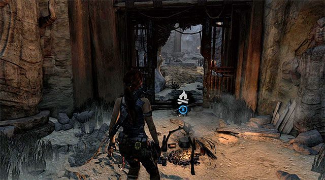 OBOZOWISKO 1/1 - SHELTERED HALLWAY (OSŁONIĘTY KORYTARZ) - Sekrety - Chasm Stronghold (Twierdza przy rozpadlinie) | Sekrety - Research Base i Chasm Stronghold - Tomb Raider - poradnik do gry