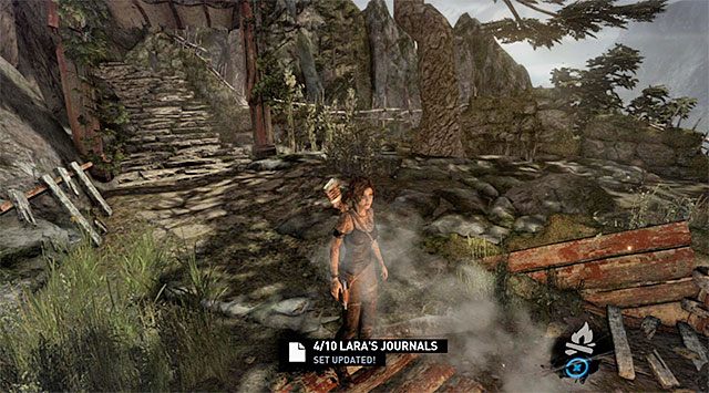 WPIS 4/10 - UNNATURAL STORMS (NIENATURALNE BURZE) - Sekrety - Dziennik Lary | Sekrety - Chasm Shrine, Ziggurat i Dziennik Lary - Tomb Raider - poradnik do gry