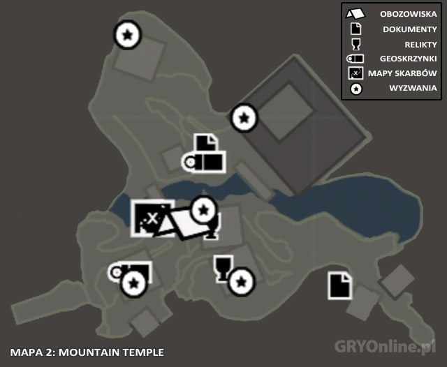 Mapa 2: Mountain Temple - Mapa | Sekrety - Mountain Temple (Górska świątynia) | Sekrety Tomb Raider - Tomb Raider - poradnik do gry