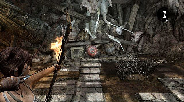 Ruszaj prosto, skręcając po kilku chwilach w prawo - Zbadaj klasztor w poszukiwaniu Sam | 24 - Powrót | Solucja Tomb Raider - Tomb Raider - poradnik do gry