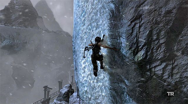 Wyrusz prosto, decydując się po chwili na nowy skok - Uratuj Sam porwaną przez Mathiasa (2) | 24 - Powrót | Solucja Tomb Raider - Tomb Raider - poradnik do gry