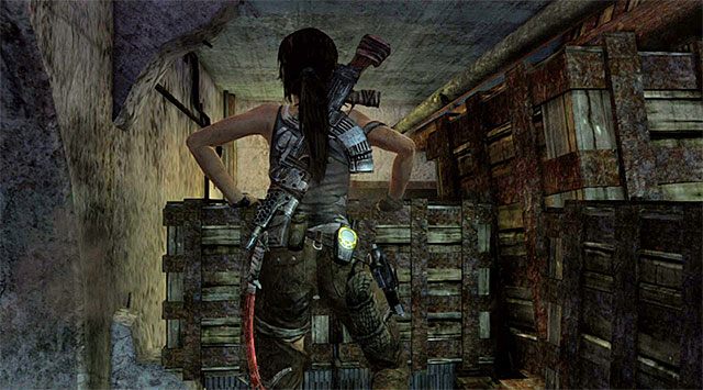 Po dotarciu do rozwidlenia skręć w lewo - Mapy skarbów | Sekrety - Research Base i Chasm Stronghold | Sekrety Tomb Raider - Tomb Raider - poradnik do gry