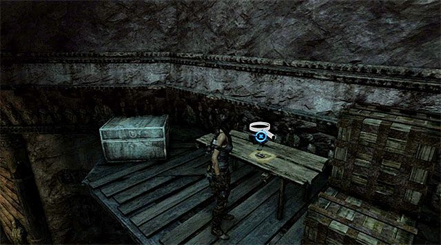 Przystąp do eksploracji najwyżej położonych balkoników, wykonując po drodze pojedynczy skok - Mapy skarbów | Sekrety - Chasm Shrine, Ziggurat i Dziennik Lary | Tomb Raider - Tomb Raider - poradnik do gry