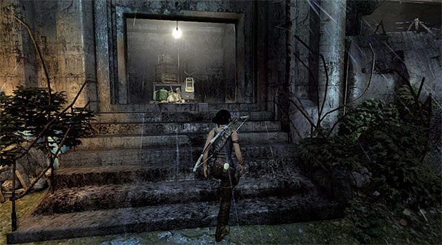 Nie zachowuj się zbyt głośno pomimo zamordowania wszystkich widocznych wrogów, bo w okolicy przebywają jeszcze inni bandyci - Przedostań się do bunkra | 8 - Wołanie o pomoc | Solucja Tomb Raider - Tomb Raider - poradnik do gry