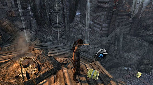 Zacznij od podniesienia jednego ze znajdujących się w okolicy żółtych kanistrów - Studnia Łez | Opcjonalne grobowce - Shantytown i Summit Forest | Tomb Raider - Tomb Raider - poradnik do gry