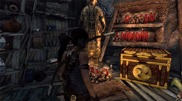 Pozostało ci już tylko przejść do pomieszczenia z dużą skrzynią ze skarbami - Studnia Łez | Opcjonalne grobowce - Shantytown i Summit Forest | Tomb Raider - Tomb Raider - poradnik do gry