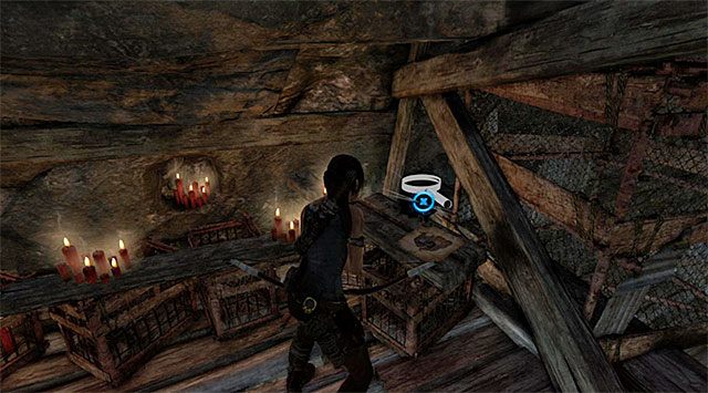 Przesuwaj się ku górze, docierając po chwili na niewielki drewniany balkonik - Mapy skarbów | Sekrety - Geothermal Caverns i Solarii Fortress | Tomb Raider - Tomb Raider - poradnik do gry