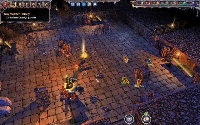 Należy zaatakować go jednym oddziałem (najlepiej najedzonym) a drugim niszczyć stoły z jedzeniem - Arriving North of Hell | Rozdział I - The Dark Arising | Impire - Impire - poradnik do gry