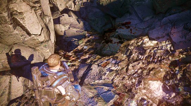 Po zakończeniu walki, podnieś kuszę z potykaczem i przejdź ulicą w prawą stronę - Ulica State - Przedmieścia Halvo Bay - Gears of War: Judgment - poradnik do gry