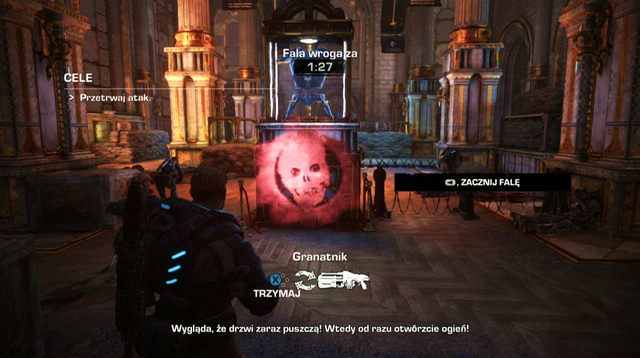 Po schodach zejdź niżej - Wschodnie skrzydło - Muzeum chwały wojskowej - Gears of War: Judgment - poradnik do gry