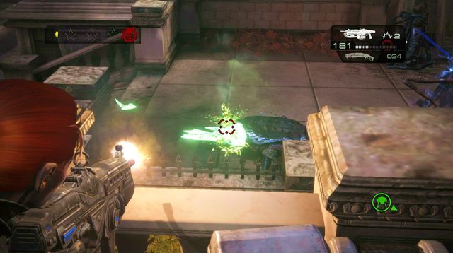 Kiedy rozpocznie się atak przejdź na schody na prawo lub lewo od bota - Miejsca katastrofy - Akademia Wojskowa Halvo Bay - Gears of War: Judgment - poradnik do gry