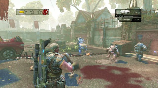 Zniszcz kolejne zasieki i skręć w prawą ulicę - Wietrzna droga - Seahorse Hills - Gears of War: Judgment - poradnik do gry