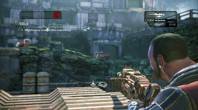 Miń auto i zeskocz niżej - Klify - Onyx Point - Gears of War: Judgment - poradnik do gry