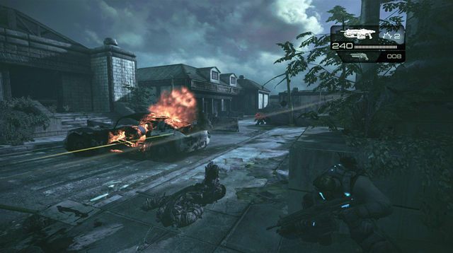 Przejdź drewnianym mostem na drugą stronę - Ponowne spotkanie - Pokłosie - Gears of War: Judgment - poradnik do gry