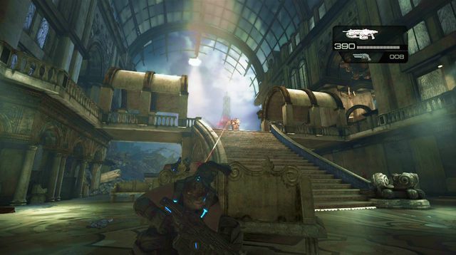 W środku odnajdziesz skrzynię z amunicją - Ponowne spotkanie - Pokłosie - Gears of War: Judgment - poradnik do gry