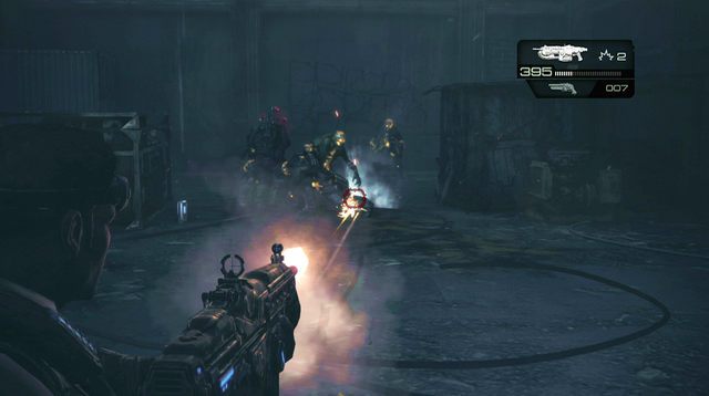 Po jego podniesieniu wróć się do miejsca, gdzie zacząłeś sekcję - Jest ktoś w domu - Pokłosie - Gears of War: Judgment - poradnik do gry