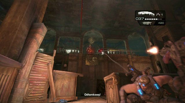 Po oczyszczeniu terenu wejdź do środka budynku - O krok bliżej - Pokłosie - Gears of War: Judgment - poradnik do gry