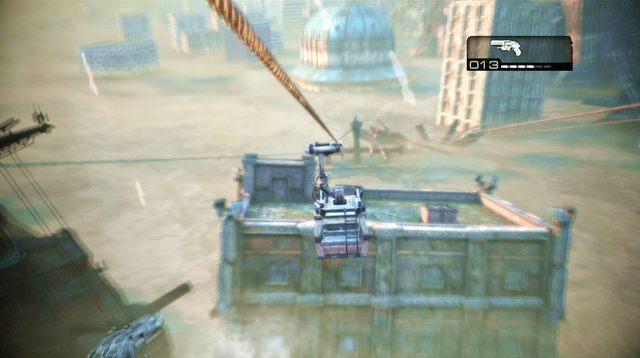 W trakcie zjazdu na linie, ignoruj mijanych wrogów i skup się na gondolach jadących w twoją stronę - Parę zastrzeżeń - Pokłosie - Gears of War: Judgment - poradnik do gry