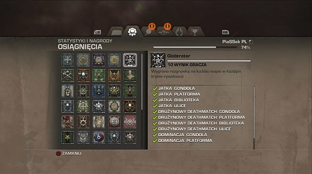 Poniższa tabela prezentuje listę osiągnięć (achievementów) oraz sposób ich zdobycia - Osiągnięcia - Gears of War: Judgment - poradnik do gry