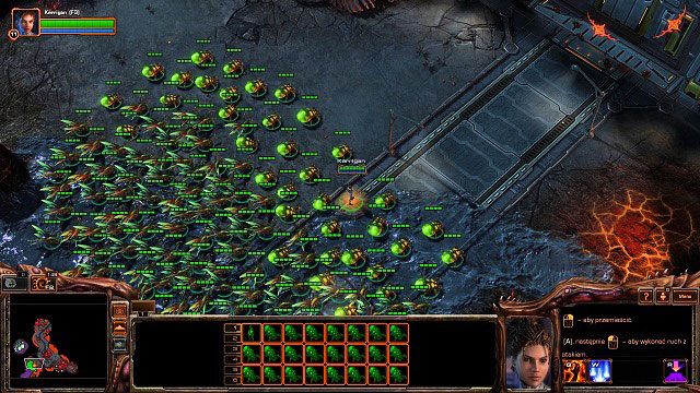 Misję rozpoczynamy posiadając hordę zerglingów oraz tępicieli - Weterani | Kampania - Char | StarCraft II Heart of the Swarm - StarCraft II: Heart of the Swarm - poradnik do gry