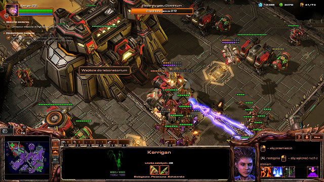 Naszym ostatnim zadaniem będzie atak na główną bazę terran [10] oraz wejście do laboratorium [11] - Plaga | Kampania - stacja Skygeirr | StarCraft II Heart of the Swarm - StarCraft II: Heart of the Swarm - poradnik do gry