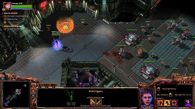 Kontynuując naszą wędrówkę natkniemy się na tajne dokumenty [A] - zebranie ich podniesie poziom Kerrigan o jeden - Skazaniec | Kampania - przestrzeń kosmiczna | StarCraft II Heart of the Swarm - StarCraft II: Heart of the Swarm - poradnik do gry