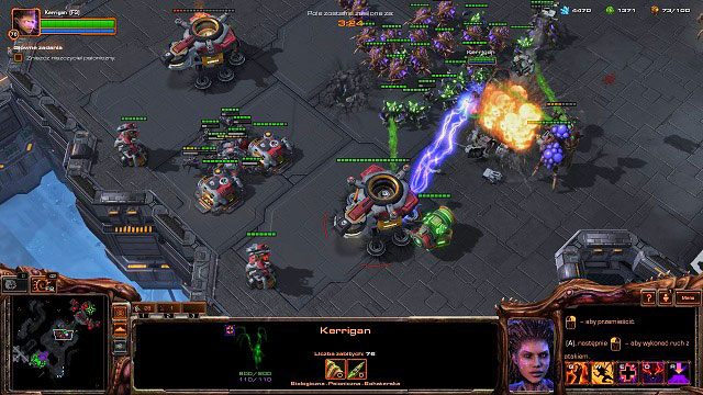 Po upewnieniu się, że posiadamy około 20 karakanów i 20 hydralisków możemy ponownie uderzyć na punkt [3] - Oblężenie | Kampania - finał | StarCraft II Heart of the Swarm - StarCraft II: Heart of the Swarm - poradnik do gry