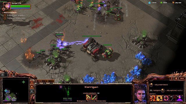 Czekając na nowe jednostki, możemy zebrać wojska otrzymane na starcie i ruszyć do [1] - Czas rozliczeń | Kampania - finał | StarCraft II Heart of the Swarm - StarCraft II: Heart of the Swarm - poradnik do gry