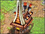 Działamy identycznie jak w poprzednich dwóch wypadkach, czyli zaznaczamy strzelnicę, a jako miejsce docelowe wybieramy pracownię alchemiczną - Szkolenie jednostek | Rozgrywka | Battle Realms - Battle Realms - poradnik do gry