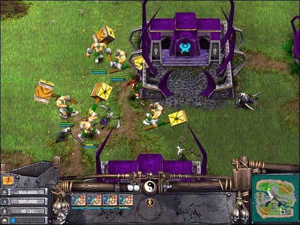 W wypadku jednostek strzelających sprawa jest o wiele prostsza, gdyż znajdują one dla siebie miejsce, z którego mogą skutecznie ostrzeliwać nieprzyjaciela, a to daje o wiele więcej swobody niż walka wręcz - Walka | Rozgrywka | Battle Realms - Battle Realms - poradnik do gry