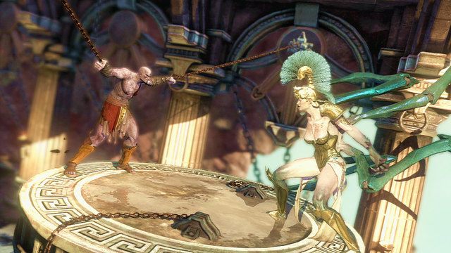 Rozpoczynasz grę od sterowania Kratosem przywiązanym łańcuchami - Pogoń za Furią w God of War Wstąpienie - God of War: Ascension - poradnik do gry