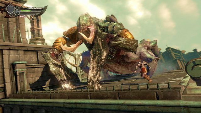 Całe starcie podzielone zostało na dwie fazy - Walka z ręką Hekatonchejrona | God of War Wstąpienie - God of War: Ascension - poradnik do gry