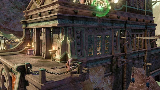 Otwórz czerwoną skrzynię i udaj się na drugą stronę tarasu - Walka z Cyklopem | God of War Wstąpienie - God of War: Ascension - poradnik do gry