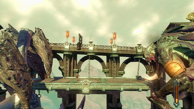 Gdy jeden ze szponów pęknie walka przeniesie się na fragment mostu - 4 - Hekatonchejrowie | Opis przejścia | God of War Wstąpienie - God of War: Ascension - poradnik do gry