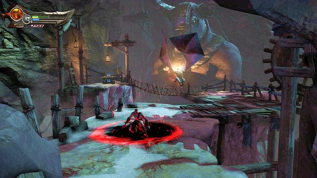 Trafisz tutaj na demoniczne ptaszyska - Ogień Aresa i młyńskie koło - God of War: Ascension - poradnik do gry