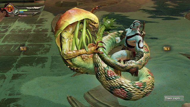 Staniesz tutaj do walki z kobietą wężem - meduzą - Zerwany most, zagadka z walcem i Meduza - God of War: Ascension - poradnik do gry